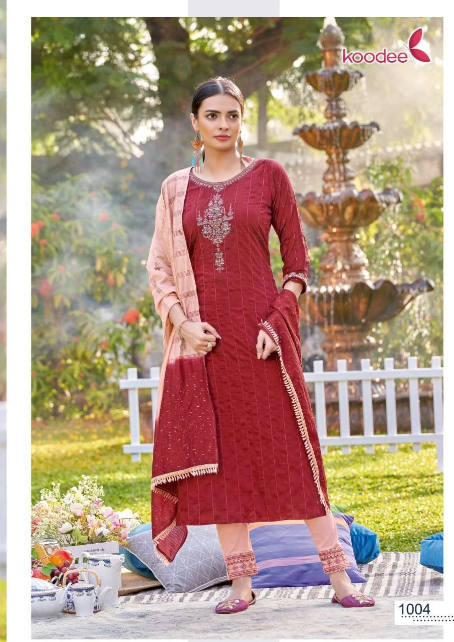 Koodee Riya Vol 3 Fancy Viscose Wholesale Readymade Salwar Suit Catalog — Wholesale Readymade Suit, MPA wholesale from Surat - Gallery Image 2